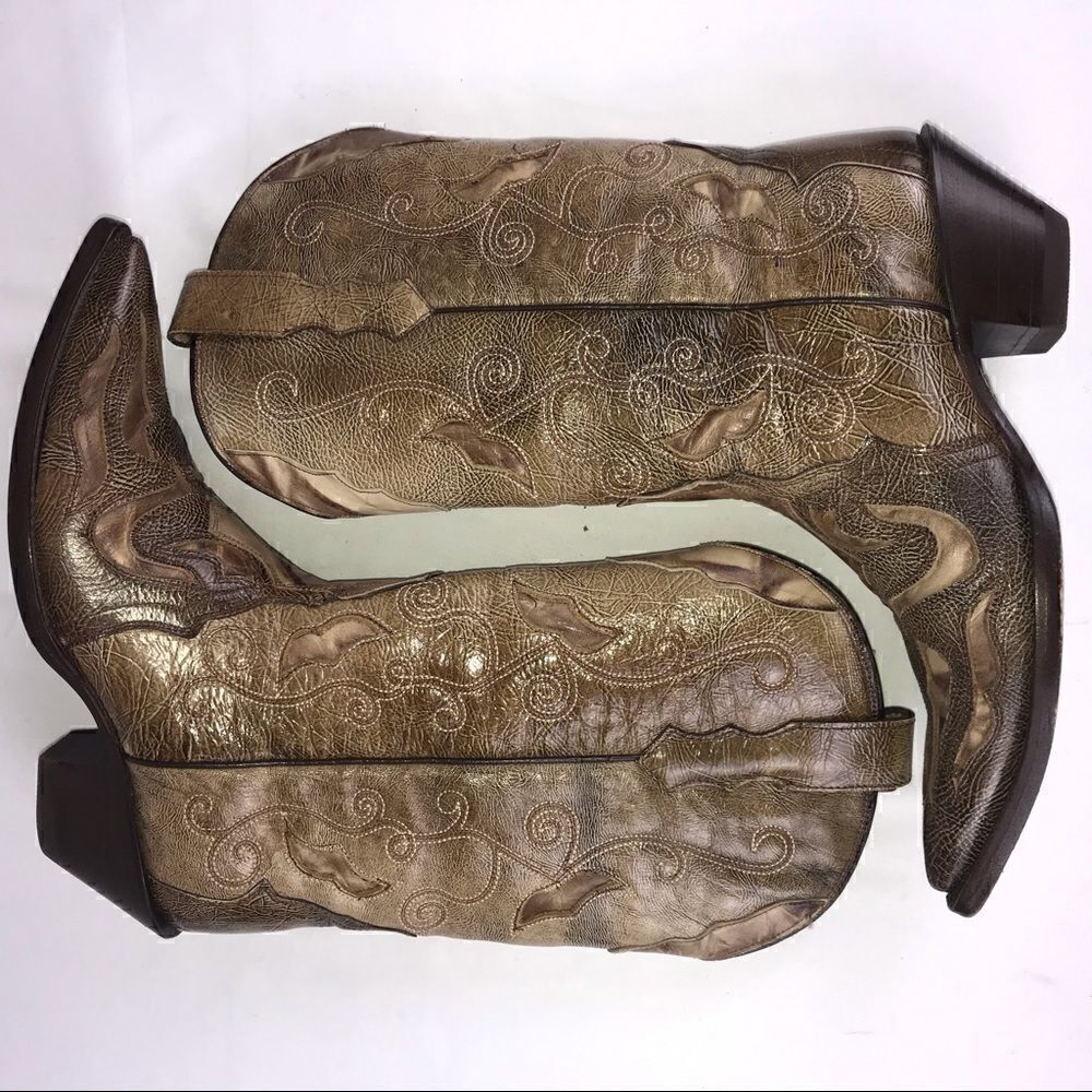 Corral Womens Brown Cutout Western Style boots - Picture 7 of 8